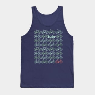 Bicycle Ride Patterned Tank Top